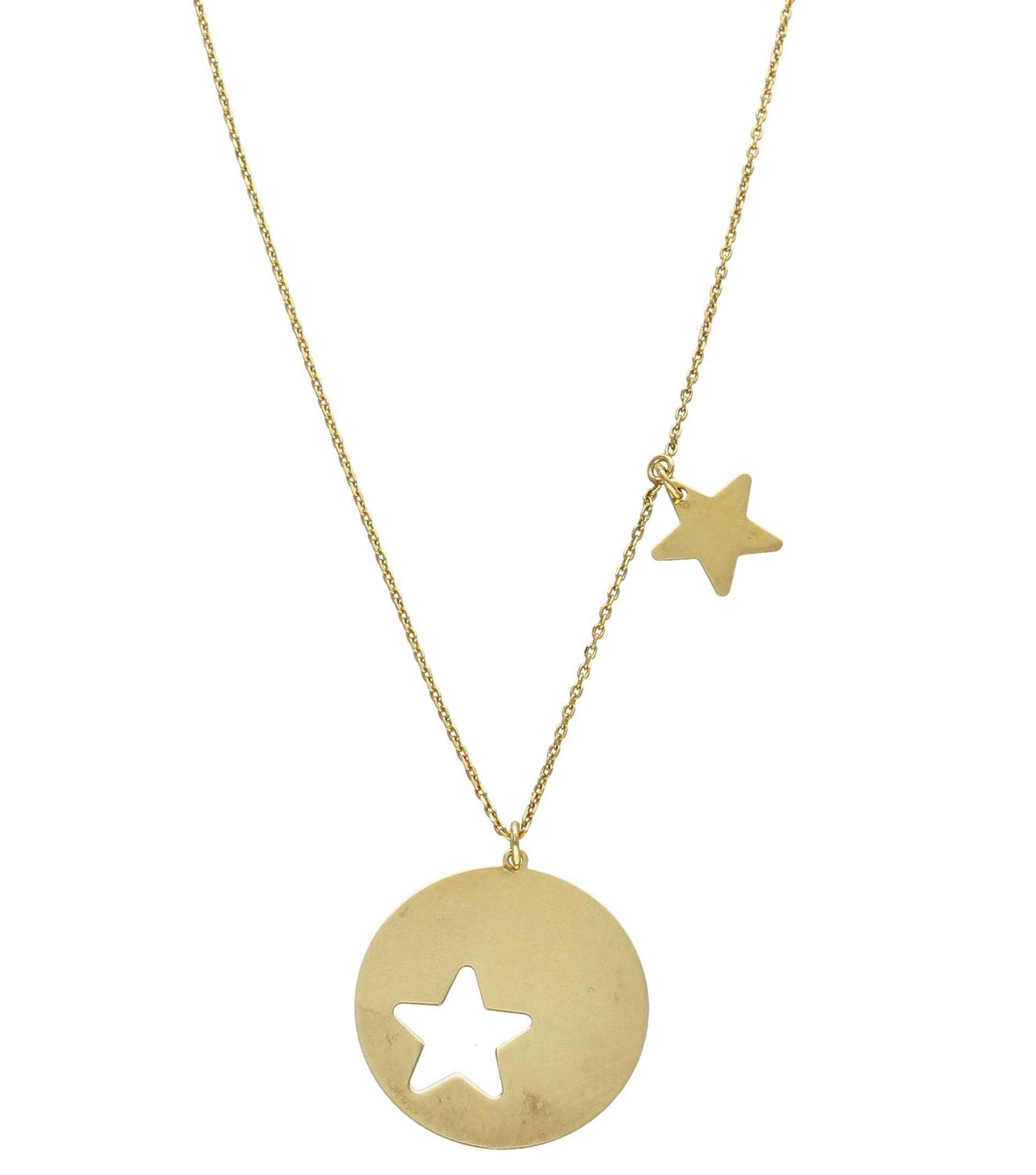 Naszyjnik srebrny pokryty złotem kółko z gwiazdką Dall'Acqua C RM 19890 084 zz.jpg